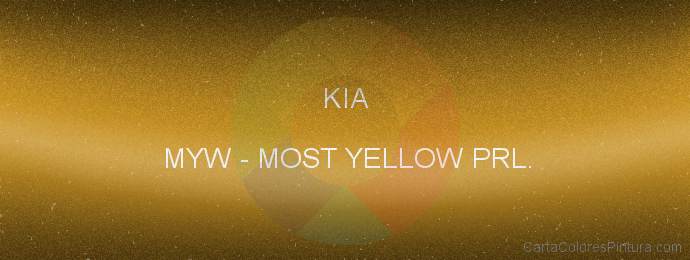 Pintura Kia MYW Most Yellow Prl.