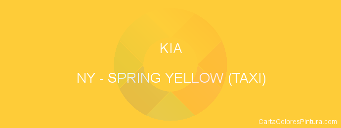 Pintura Kia NY Spring Yellow (taxi)