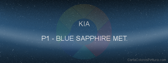 Pintura Kia P1 Blue Sapphire Met.