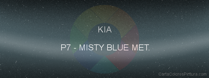 Pintura Kia P7 Misty Blue Met.