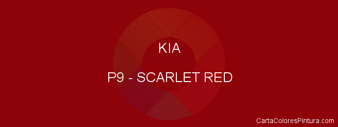 Pintura Kia P9 Scarlet Red