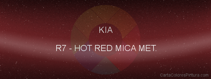 Pintura Kia R7 Hot Red Mica Met.