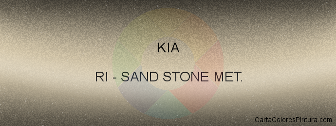 Pintura Kia RI Sand Stone Met.