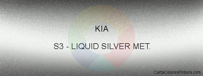 Pintura Kia S3 Liquid Silver Met.
