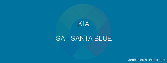 Pintura Kia SA Santa Blue