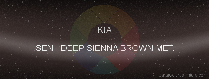 Pintura Kia SEN Deep Sienna Brown Met.