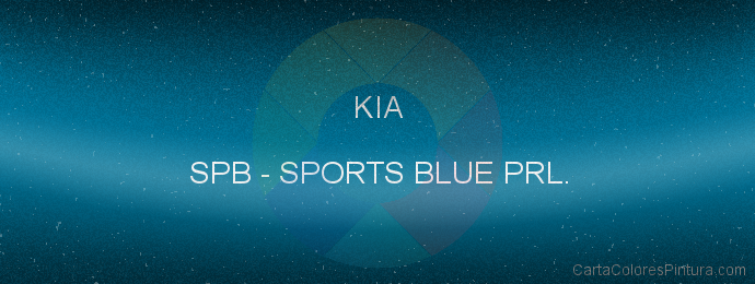 Pintura Kia SPB Sports Blue Prl.