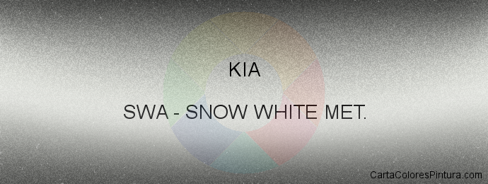 Pintura Kia SWA Snow White Met.