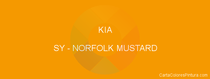 Pintura Kia SY Norfolk Mustard