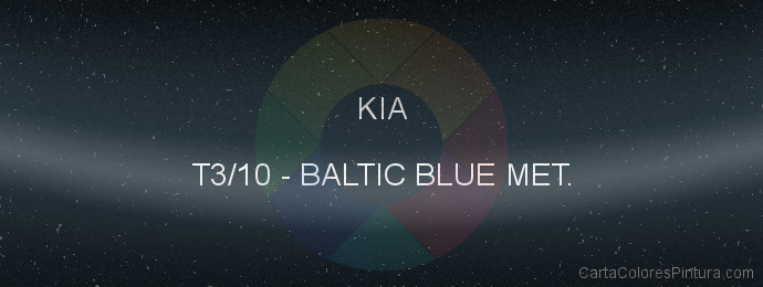 Pintura Kia T3/10 Baltic Blue Met.