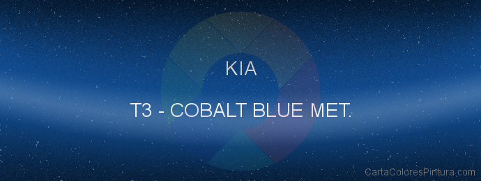 Pintura Kia T3 Cobalt Blue Met.