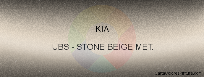 Pintura Kia UBS Stone Beige Met.