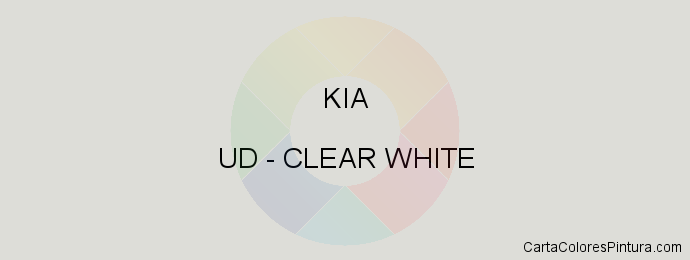 Pintura Kia UD Clear White
