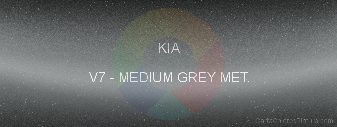 Pintura Kia V7 Medium Grey Met.