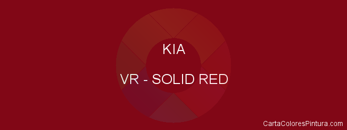 Pintura Kia VR Solid Red