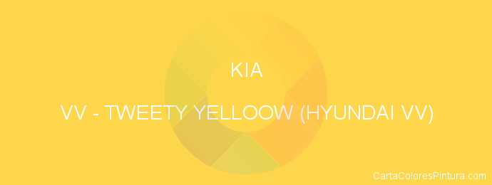 Pintura Kia VV Tweety Yelloow (hyundai Vv)