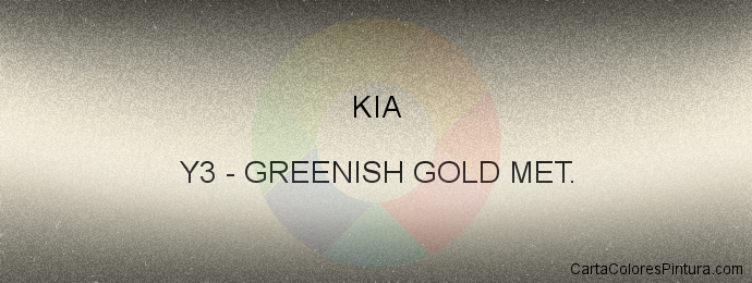 Pintura Kia Y3 Greenish Gold Met.