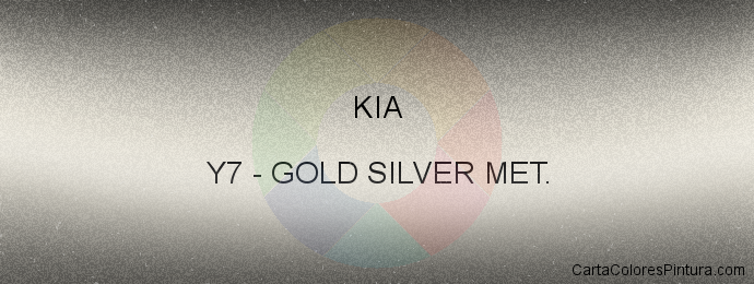 Pintura Kia Y7 Gold Silver Met.