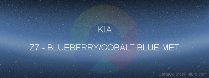 Pintura Kia Z7 Blueberry/cobalt Blue Met.