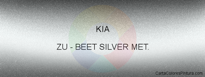 Pintura Kia ZU Beet Silver Met.