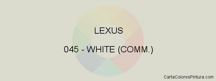 Pintura Lexus 045 White (comm.)