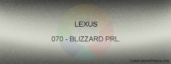 Pintura Lexus 070 Blizzard Prl.