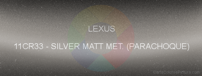 Pintura Lexus 11CR33 Silver Matt Met. (parachoque)