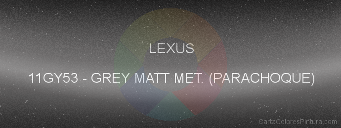 Pintura Lexus 11GY53 Grey Matt Met. (parachoque)