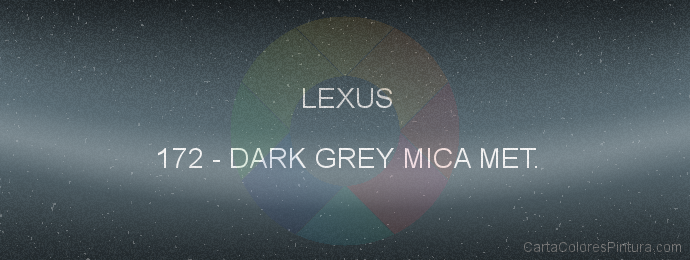 Pintura Lexus 172 Dark Grey Mica Met.