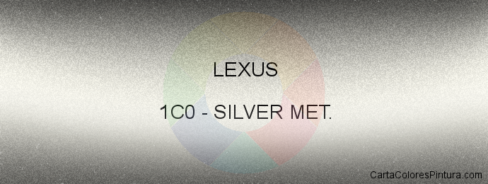 Pintura Lexus 1C0 Silver Met.