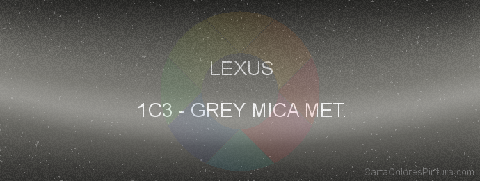 Pintura Lexus 1C3 Grey Mica Met.
