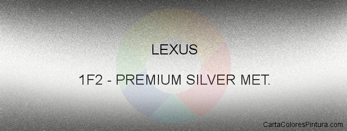 Pintura Lexus 1F2 Premium Silver Met.