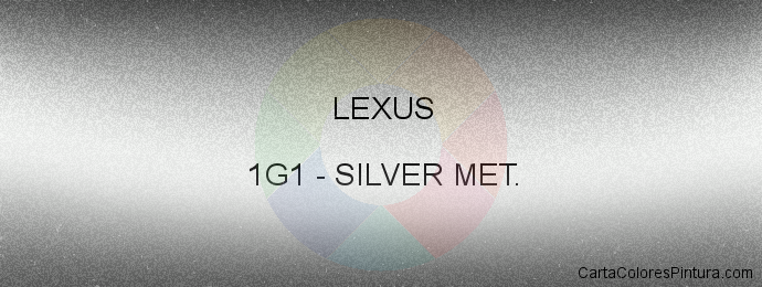 Pintura Lexus 1G1 Silver Met.