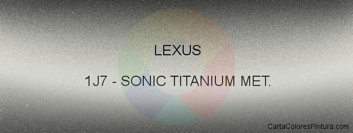 Pintura Lexus 1J7 Sonic Titanium Met.