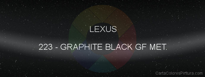 Pintura Lexus 223 Graphite Black Gf Met.
