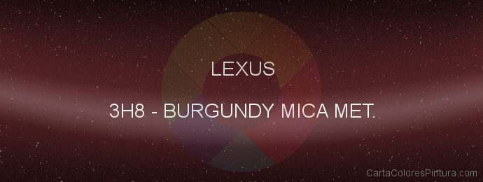Pintura Lexus 3H8 Burgundy Mica Met.
