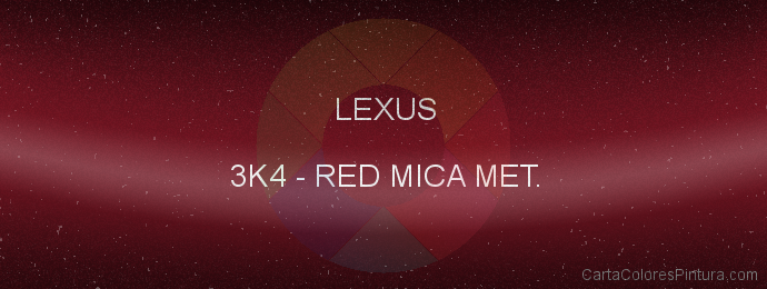 Pintura Lexus 3K4 Red Mica Met.