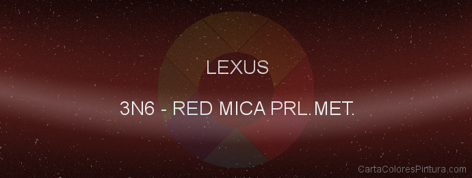 Pintura Lexus 3N6 Red Mica Prl.met.