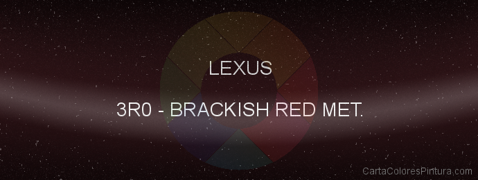 Pintura Lexus 3R0 Brackish Red Met.