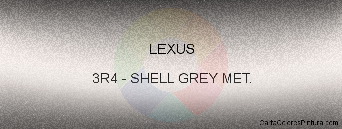 Pintura Lexus 3R4 Shell Grey Met.