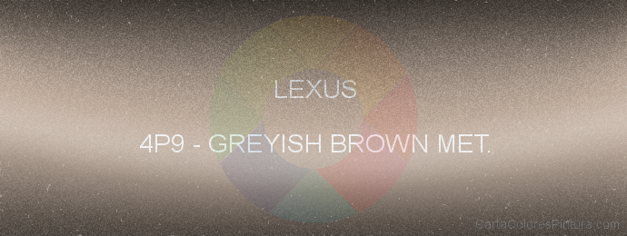 Pintura Lexus 4P9 Greyish Brown Met.