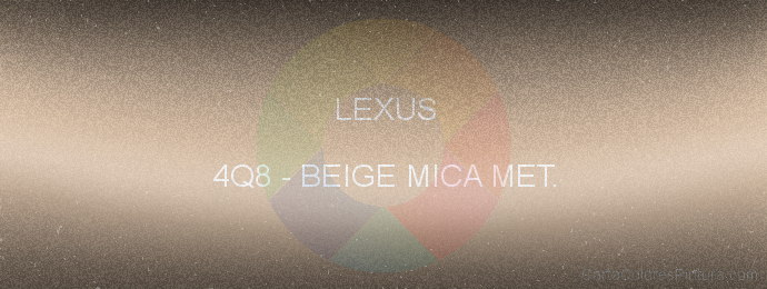 Pintura Lexus 4Q8 Beige Mica Met.