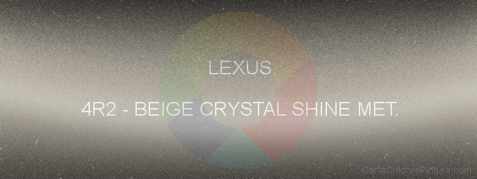 Pintura Lexus 4R2 Beige Crystal Shine Met.