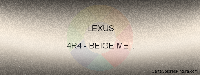 Pintura Lexus 4R4 Beige Met.