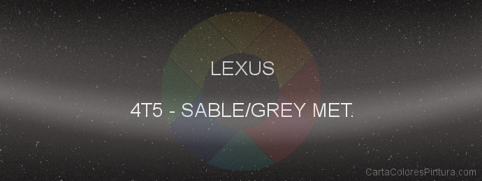 Pintura Lexus 4T5 Sable/grey Met.