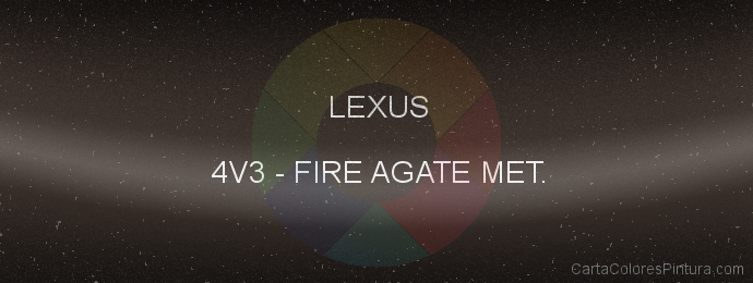 Pintura Lexus 4V3 Fire Agate Met.