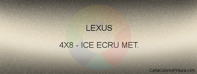 Pintura Lexus 4X8 Ice Ecru Met.