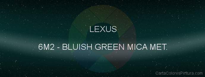 Pintura Lexus 6M2 Bluish Green Mica Met.
