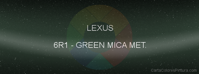 Pintura Lexus 6R1 Green Mica