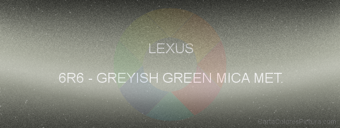 Pintura Lexus 6R6 Greyish Green Mica Met.